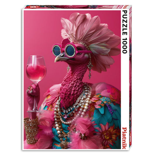 Puzzle Piatnik, Pink Birdie, 1000 piese