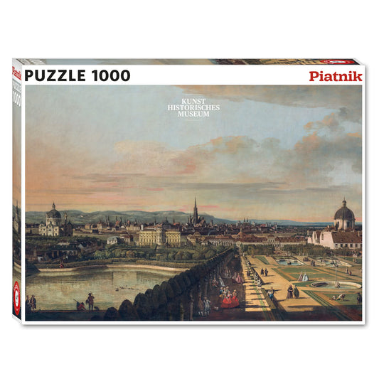 Puzzle Piatnik, Vienna from Belvedere - Canaletto, 1000 piese