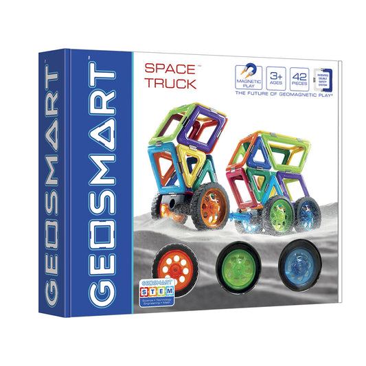 Joc magnetic Geo Smart, Space Truck, Camionul spatial, 42 piese