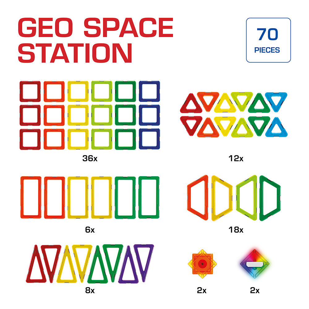 Joc magnetic Geo Smart, GeoSpace Station, Statia Geospatiala, 70 piese