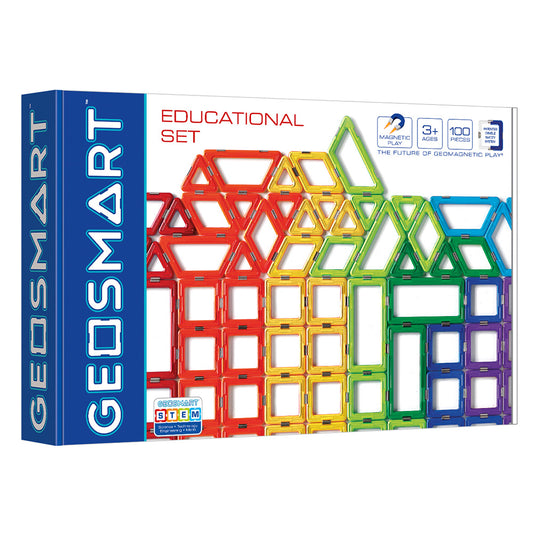 Joc magnetic Geo Smart, Educational Set, Setul educational, 100 piese