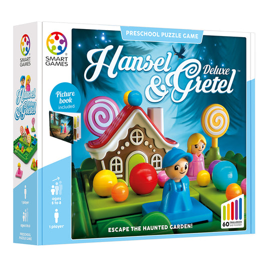 Smart Games - Hansel & Gretel, joc de logica cu 60 de provocari, 5+ ani, editie internationala