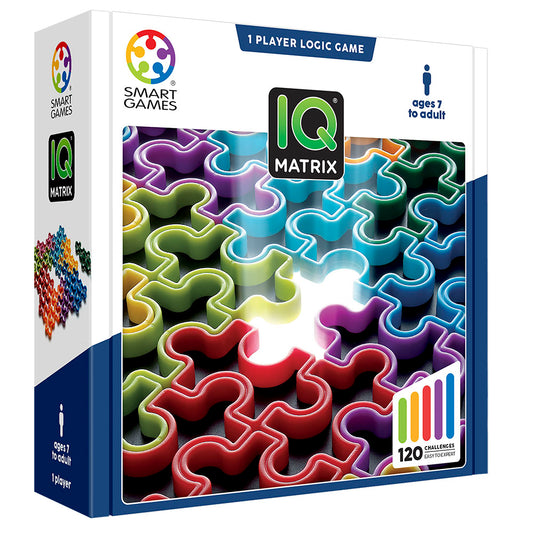 Smart Games - IQ Matrix, joc de logica cu 120 de provocari, 7+ ani, editie internationala