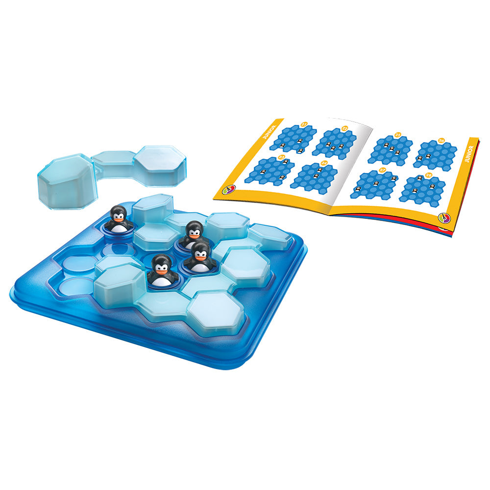 Smart Games - Penguins Pool Party, joc de logica cu 60 de provocari, 6+ ani, editie internationala