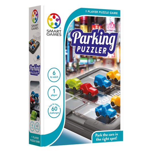 Smart Games - Parking Puzzler, , joc de logica cu 60 de provocari, 6+ ani, editie internationala