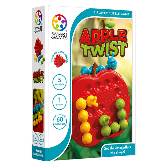 Smart Games - Apple Twist, joc de logica cu 60 de provocari, 5+ ani, editie internationala