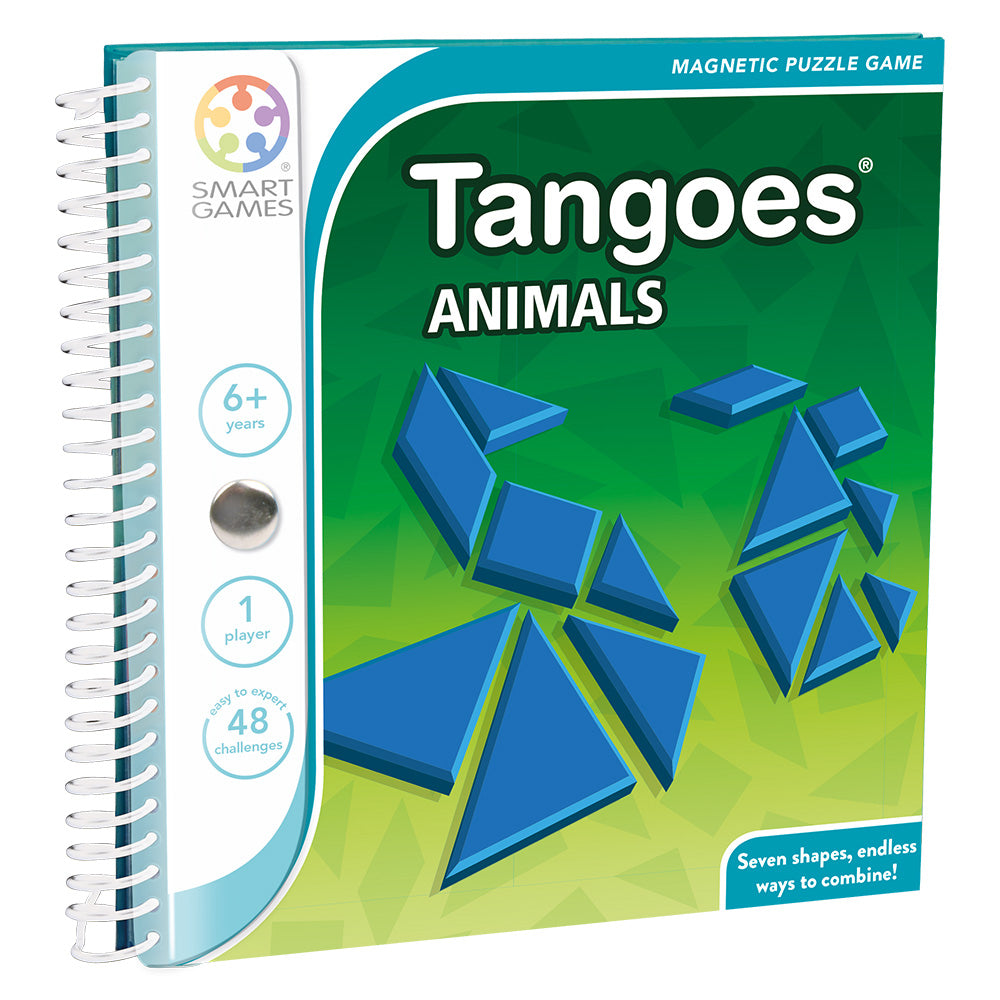 Smart Games - Tangoes Animals, joc de logica cu 48 de provocari, 6+ ani, editie internationala