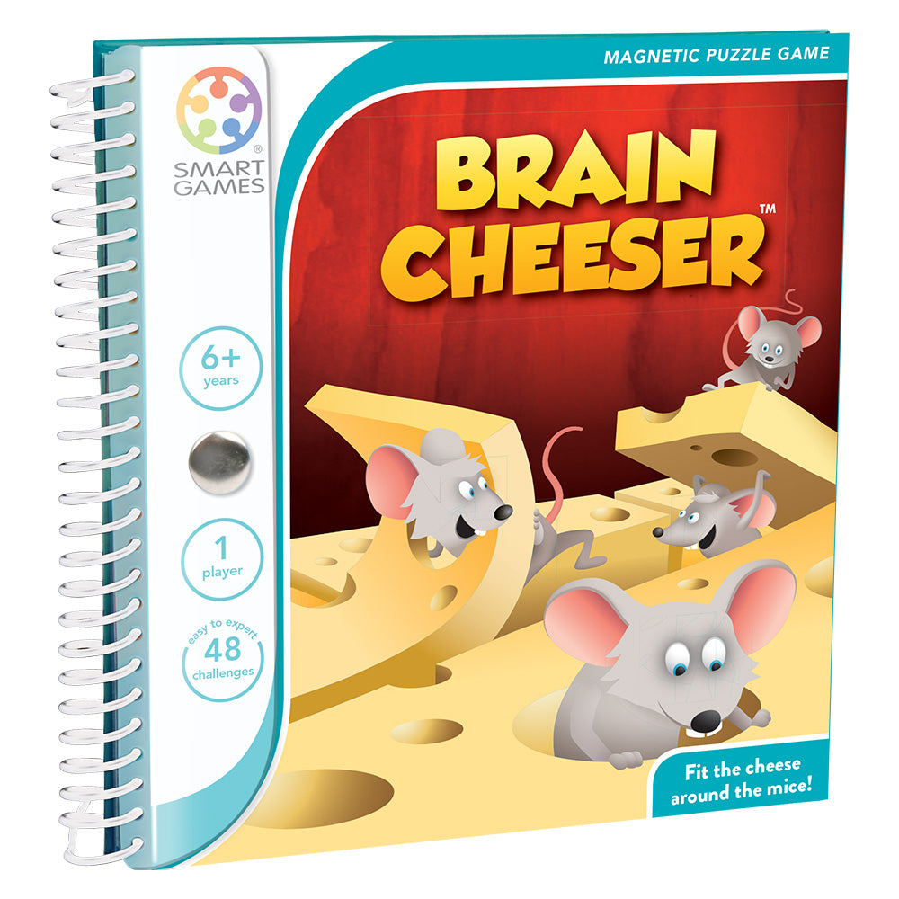 Smart Games - Brain Cheeser, joc de logica cu 48 de provocari, 6+ ani, editie internationala