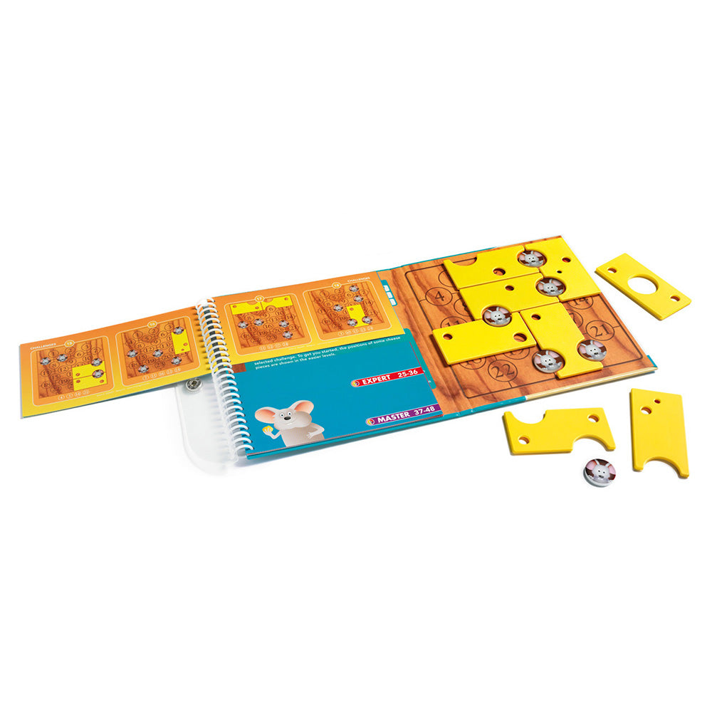 Smart Games - Brain Cheeser, joc de logica cu 48 de provocari, 6+ ani, editie internationala