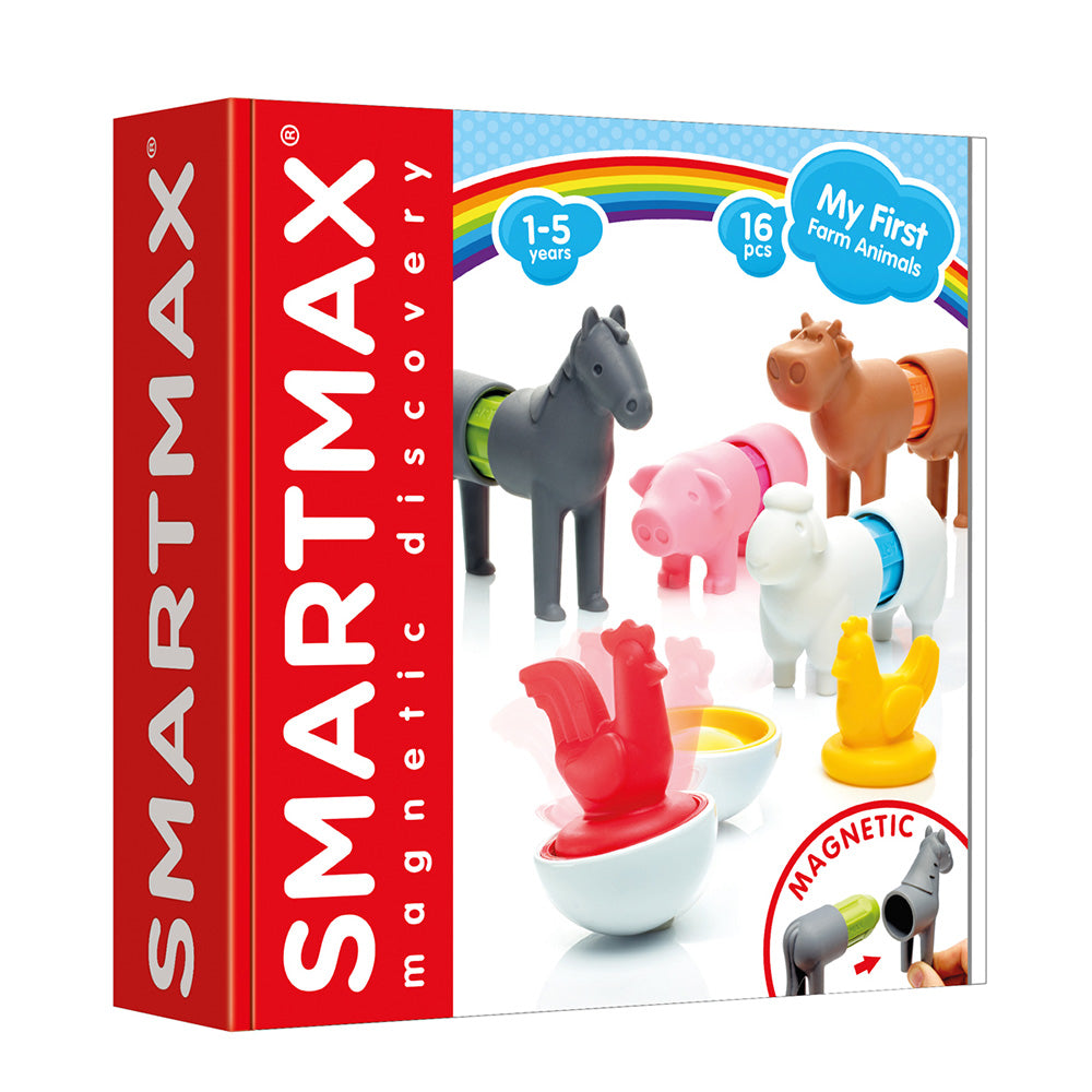 Joc magnetic Smart Max, My First Farm Animals, Primele mele animale de ferma, 16 piese