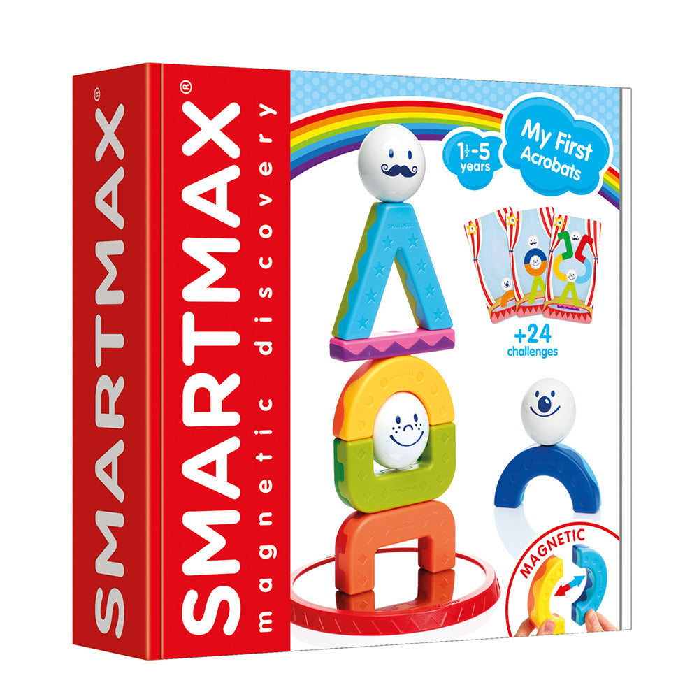 Joc magnetic Smart Max, My First Acrobats, Primii mei acrobati, 10 piese