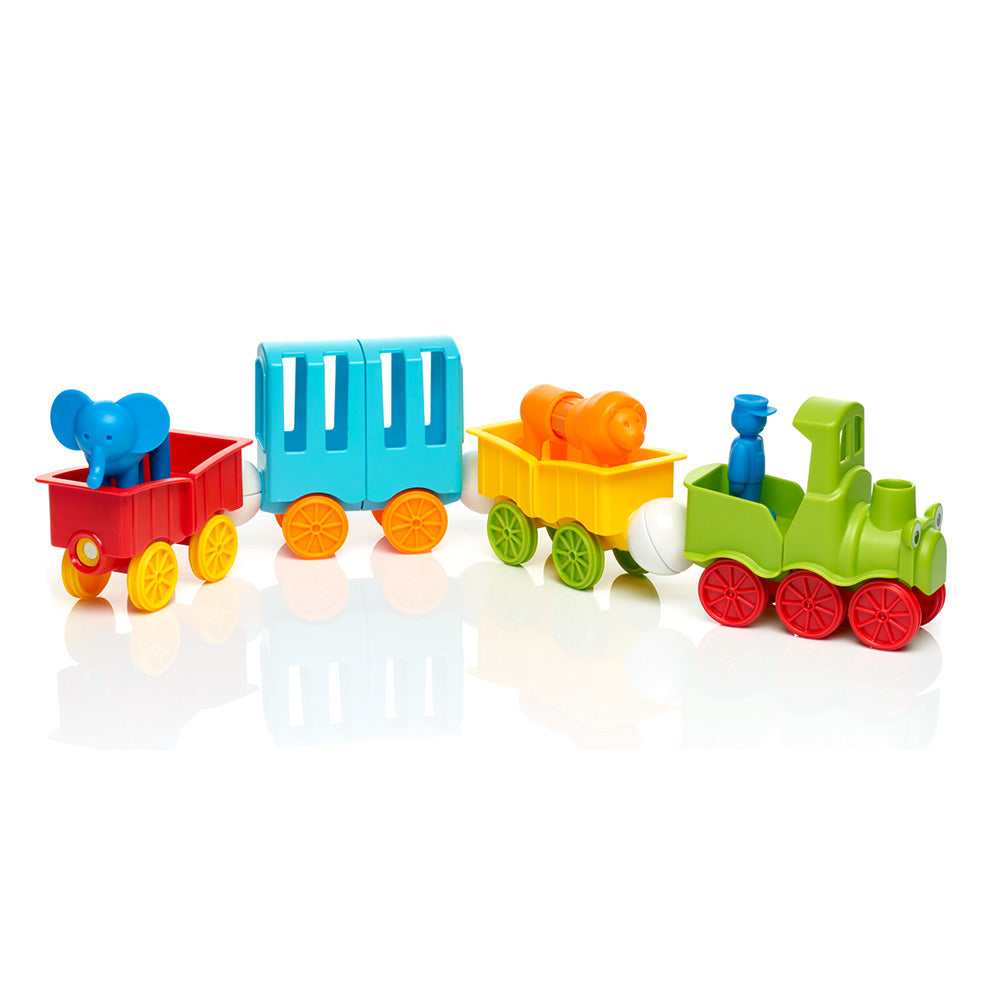 Joc magnetic Smart Max, My First Animal Train, Primul meu tren de animale, 22 piese