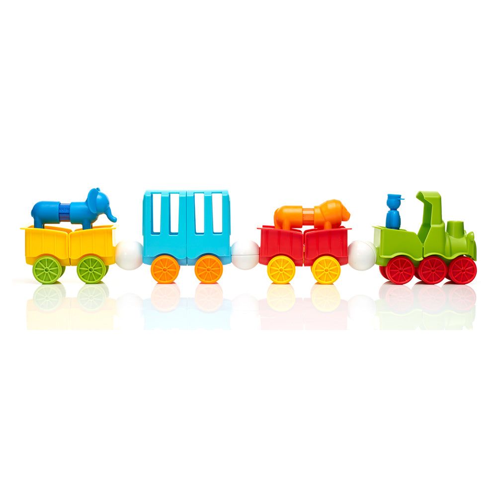 Joc magnetic Smart Max, My First Animal Train, Primul meu tren de animale, 22 piese