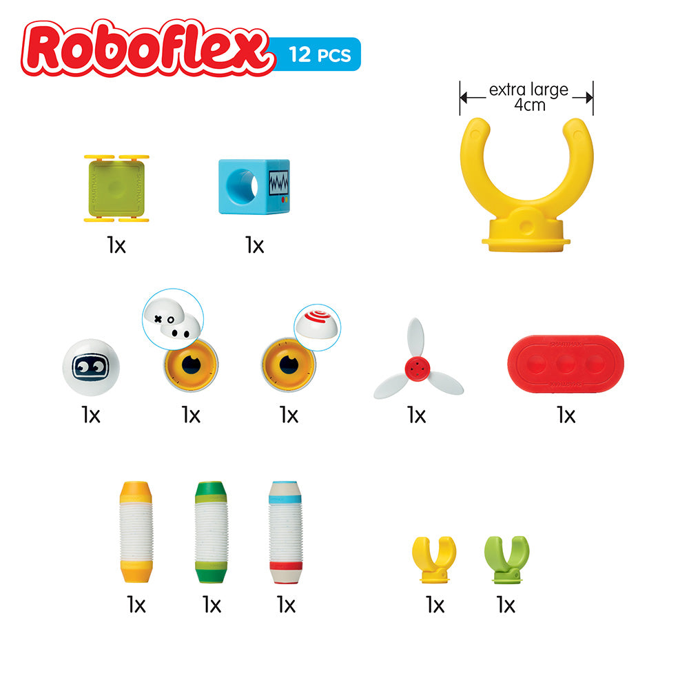 Joc magnetic Smart Max, Roboflex, Robotul flexibil, 12 piese