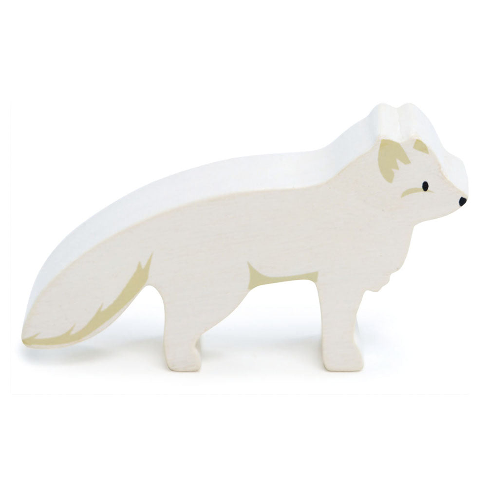 Imagine Figurina Vulpe polara, din lemn premium - Arctic Fox - TL4843