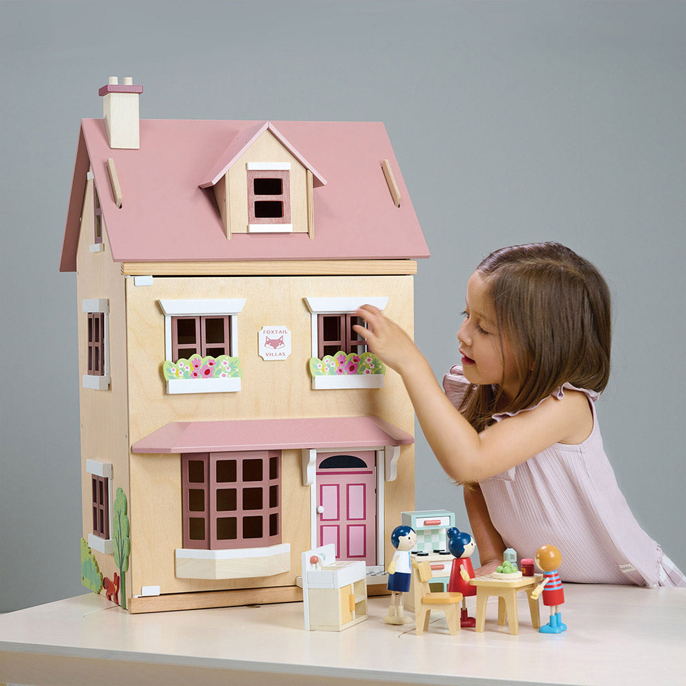 Casuta urbana de papusi, din lemn premium Foxtail Villa - TL8128