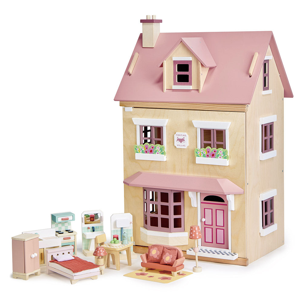 Casuta urbana de papusi, din lemn premium Foxtail Villa - TL8128