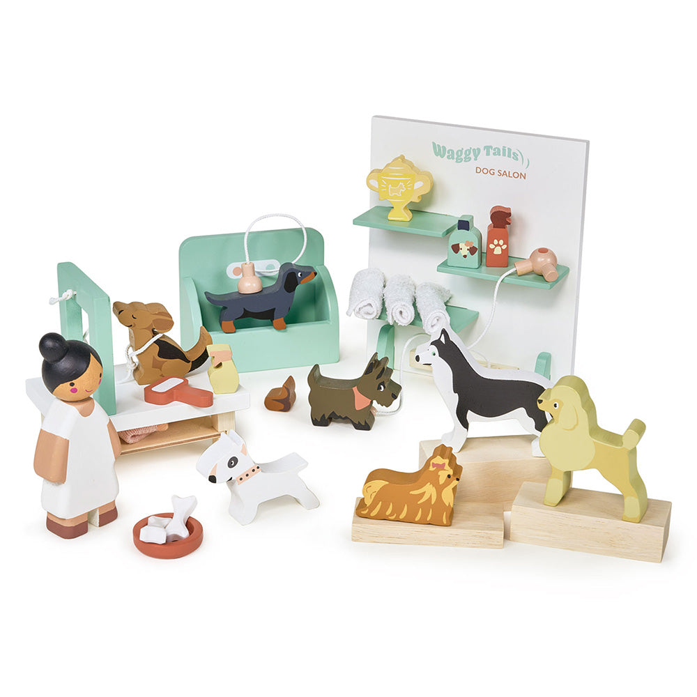 Salon catelusi, din lemn premium - Waggy Tails Dog Salon - TL8168