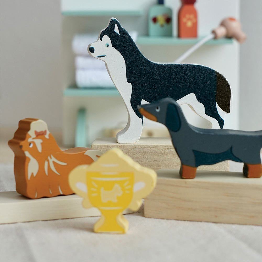 Salon catelusi, din lemn premium - Waggy Tails Dog Salon - TL8168