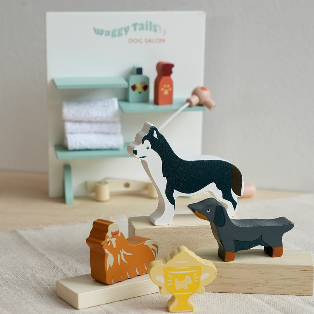 Salon catelusi, din lemn premium - Waggy Tails Dog Salon - TL8168