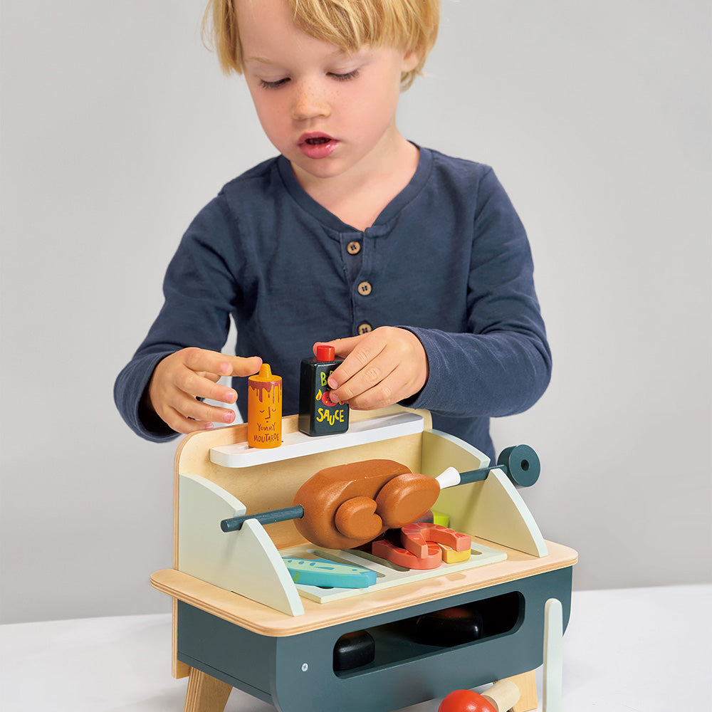 Gratar set, din lemn premium - Barbeque Play Set - TL8245