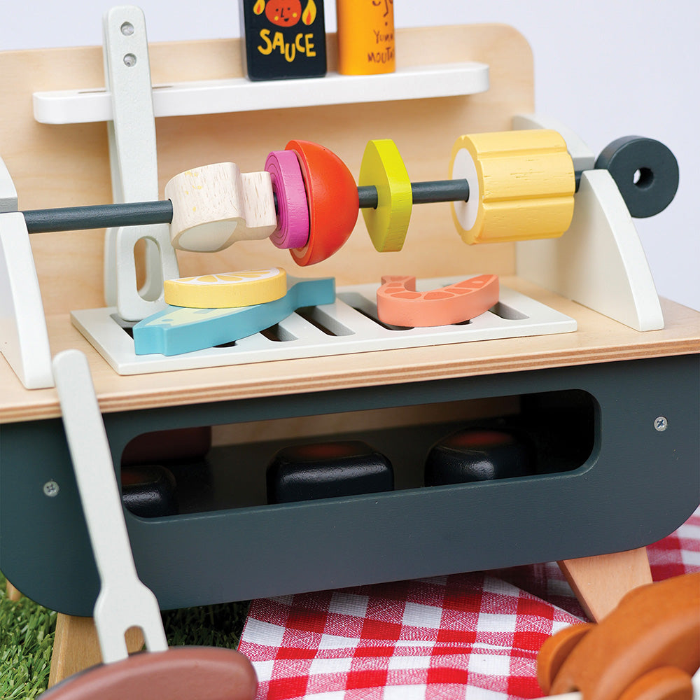 Gratar set, din lemn premium - Barbeque Play Set - TL8245