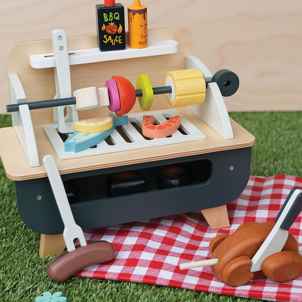 Gratar set, din lemn premium - Barbeque Play Set - TL8245