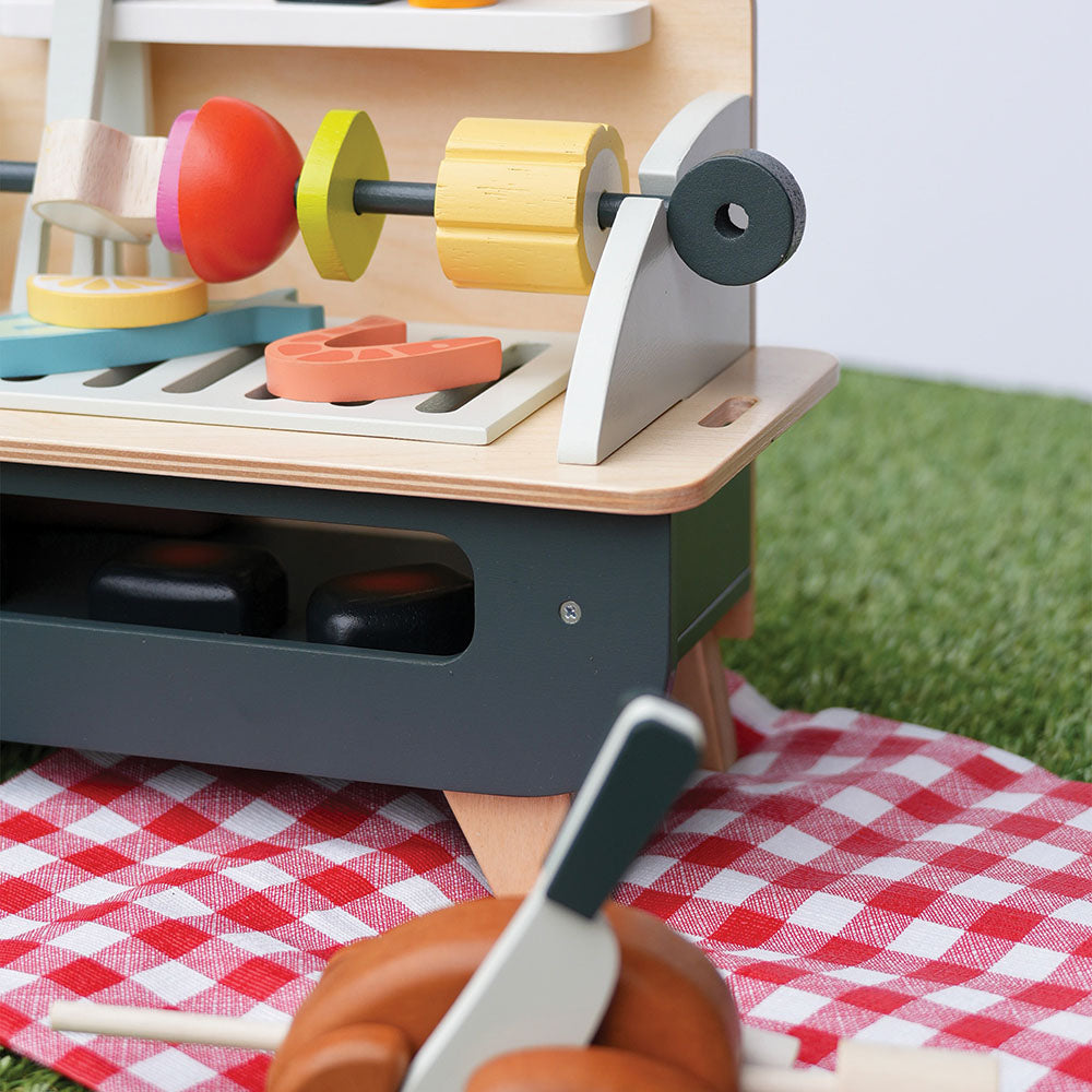 Gratar set, din lemn premium - Barbeque Play Set - TL8245