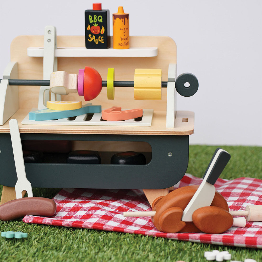 Gratar set, din lemn premium - Barbeque Play Set - TL8245