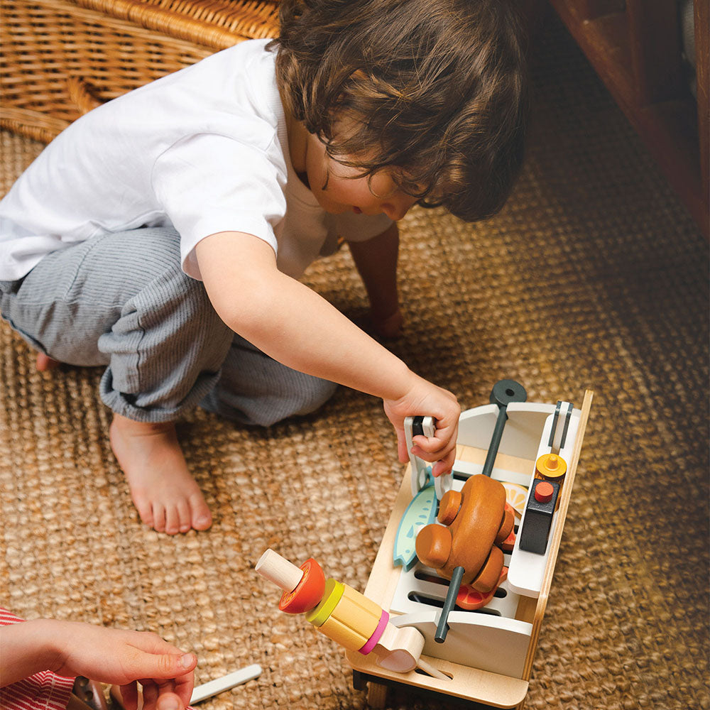 Gratar set, din lemn premium - Barbeque Play Set - TL8245