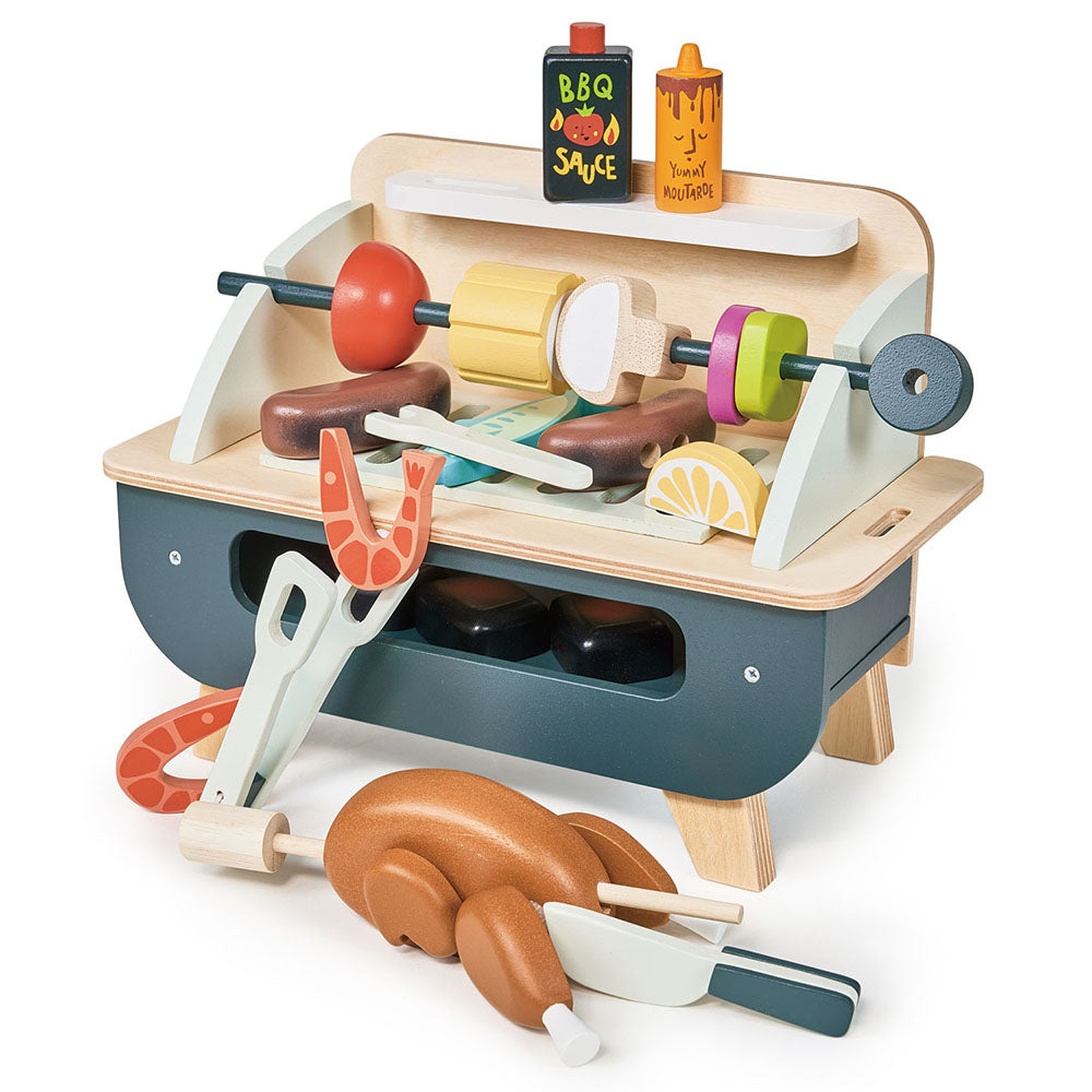 Gratar set, din lemn premium - Barbeque Play Set - TL8245