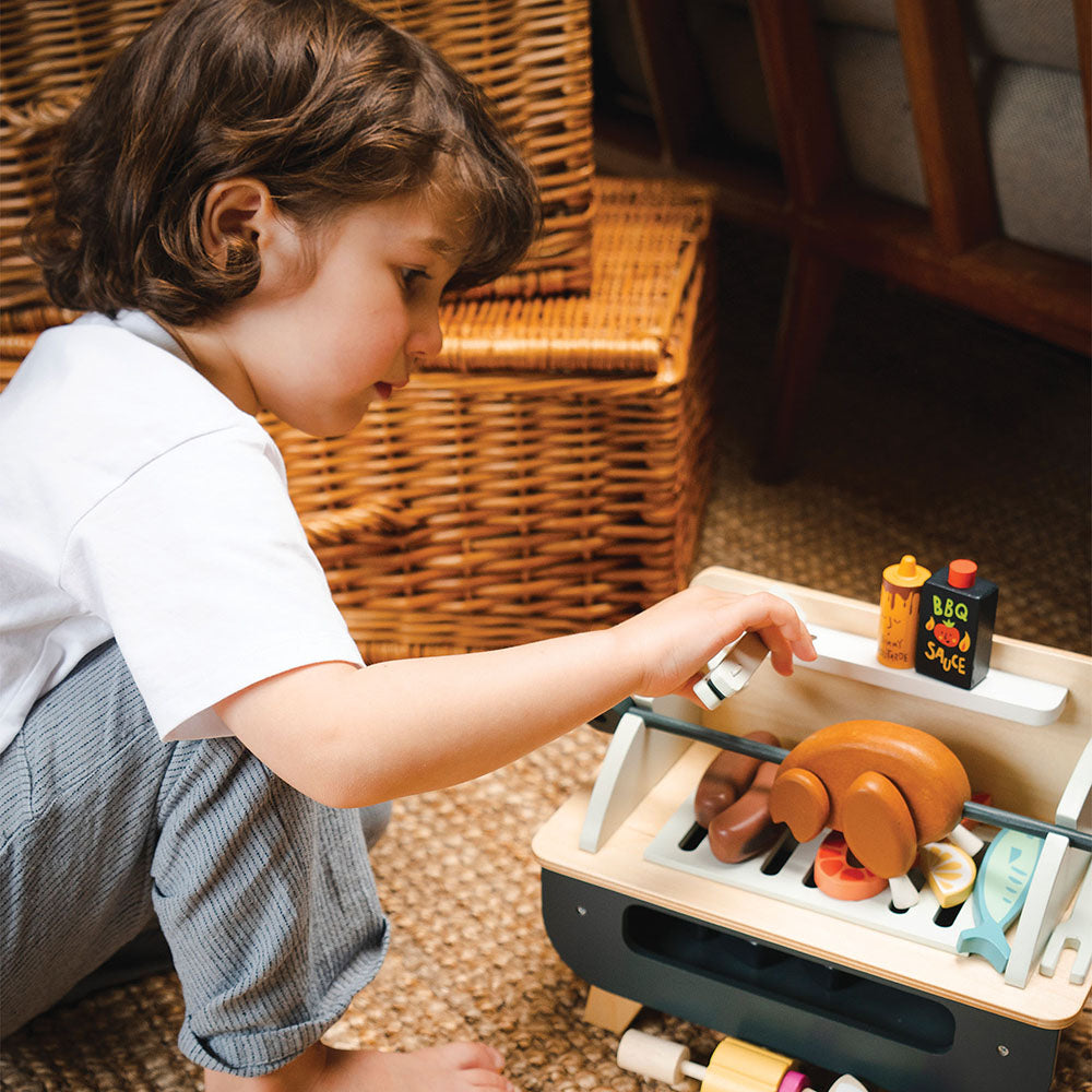 Gratar set, din lemn premium - Barbeque Play Set - TL8245
