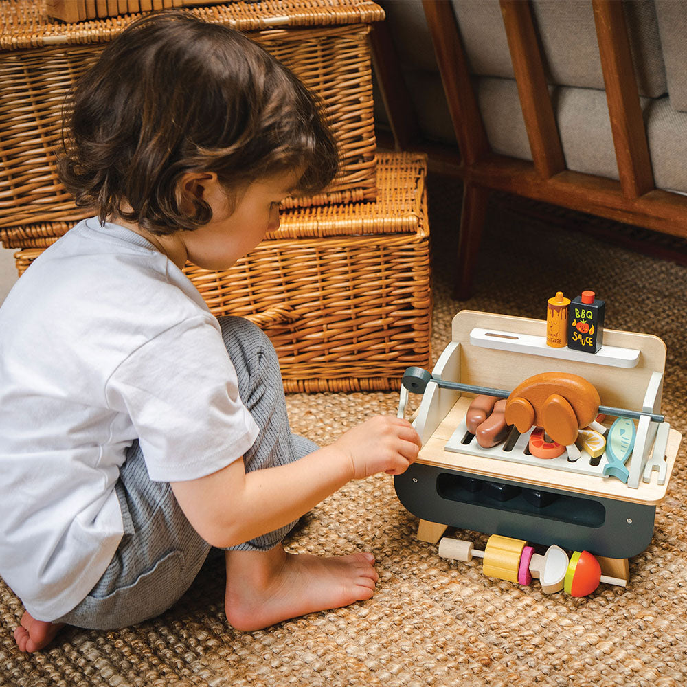 Gratar set, din lemn premium - Barbeque Play Set - TL8245