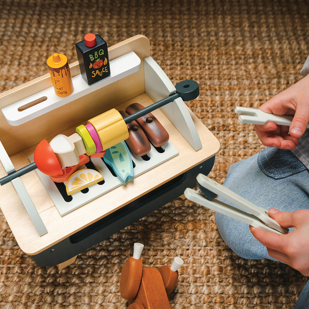 Gratar set, din lemn premium - Barbeque Play Set - TL8245