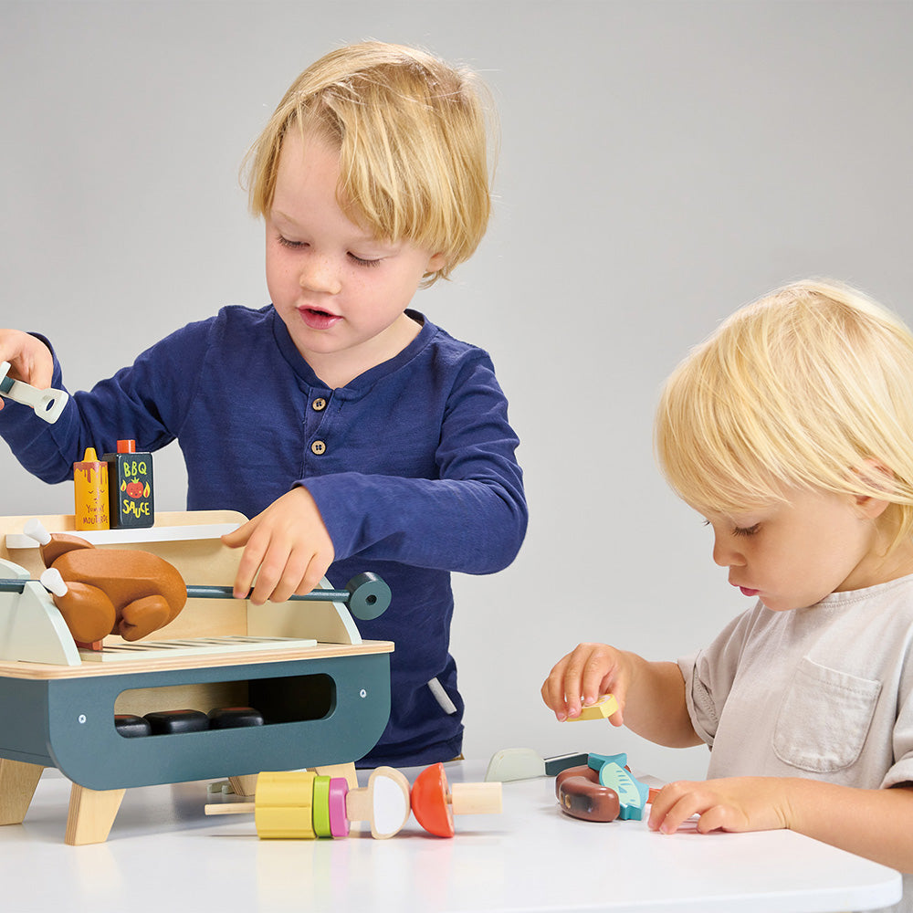 Gratar set, din lemn premium - Barbeque Play Set - TL8245