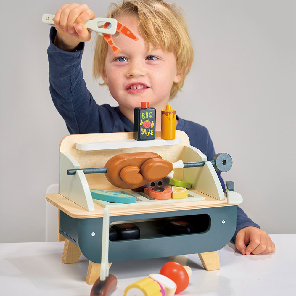 Gratar set, din lemn premium - Barbeque Play Set - TL8245
