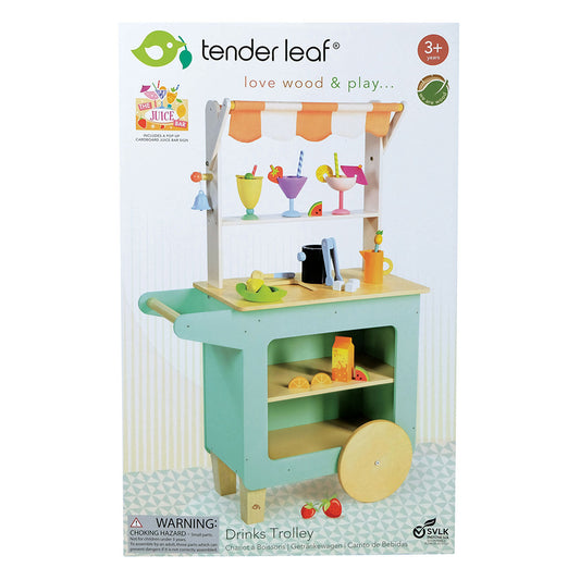 Standul cu bauturi, din lemn premium - Drinks Trolley - TL8262