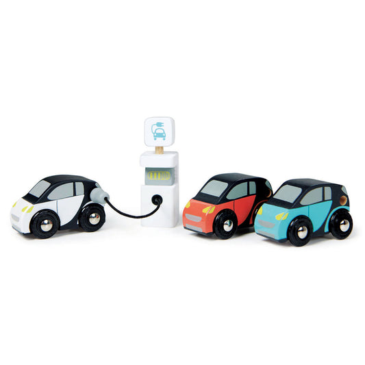 Imagine Set masini inteligente, din lemn premium - Smart Car Set - TL8373