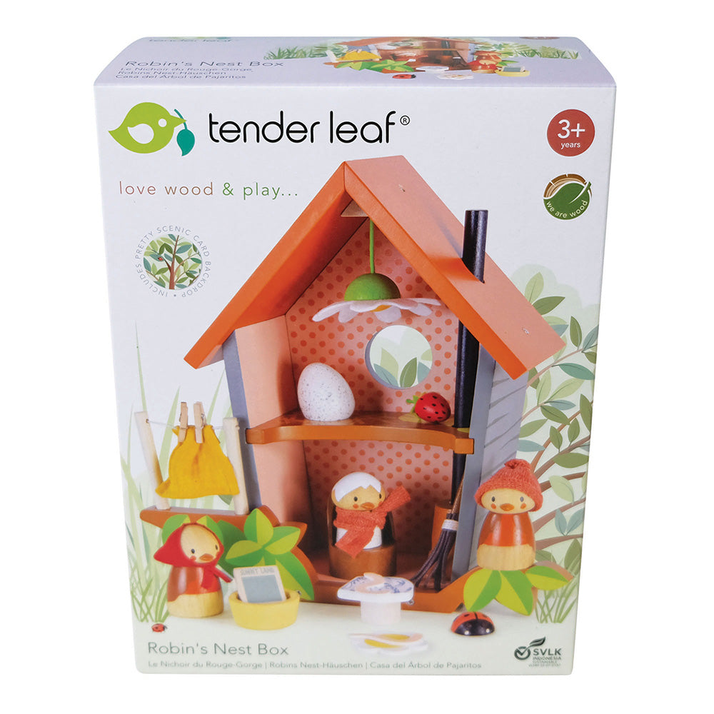 Casuta pentru pasari, din lemn premium - Robin's Nest Box - TL8378