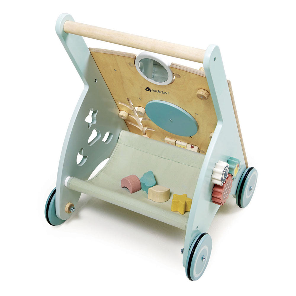 Antemergator cu activitati, din lemn premium - Sunshine Baby