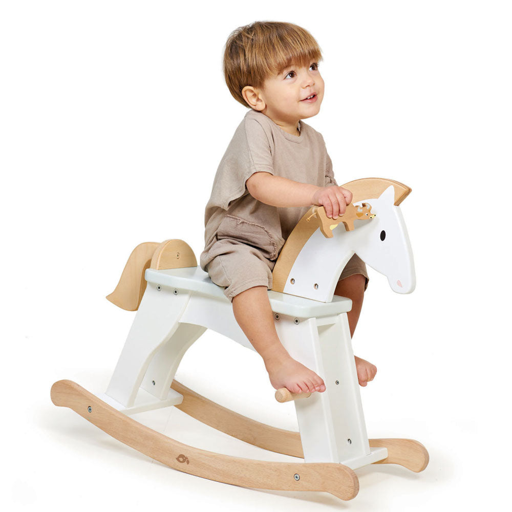 Imagine Balansoar calut, din lemn premium - Lucky Rocking Horse - TL8592