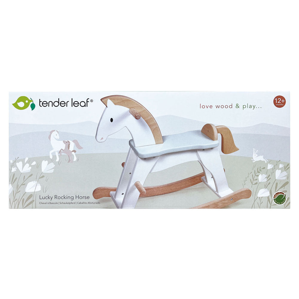 Imagine Balansoar calut, din lemn premium - Lucky Rocking Horse - TL8592