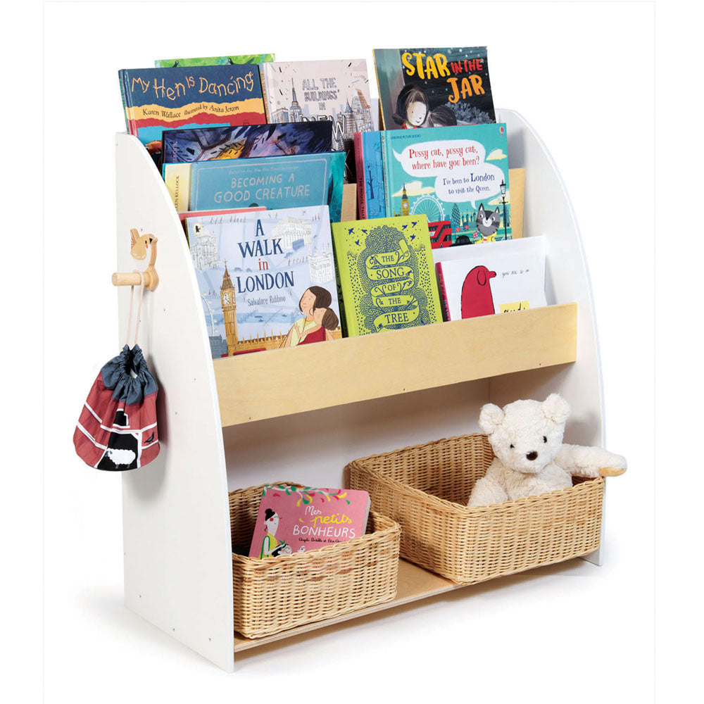 Imagine Biblioteca cu cuier, din lemn premium - Forest Book Case - TL8822