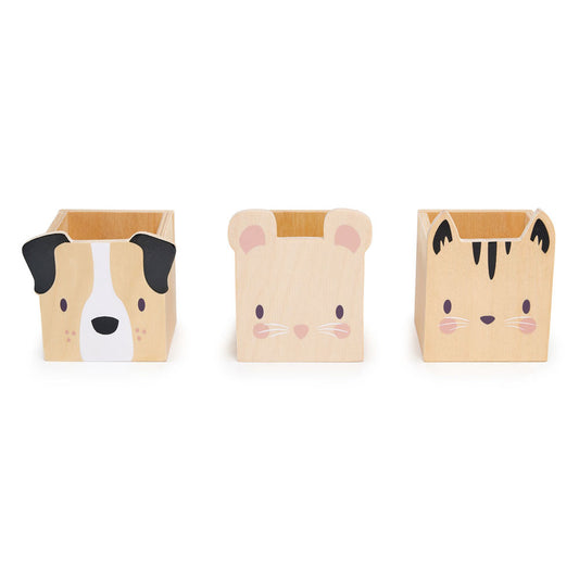 Imagine Suport pentru pixuri, din lemn premium - Pet Pencil Holders - TL8827