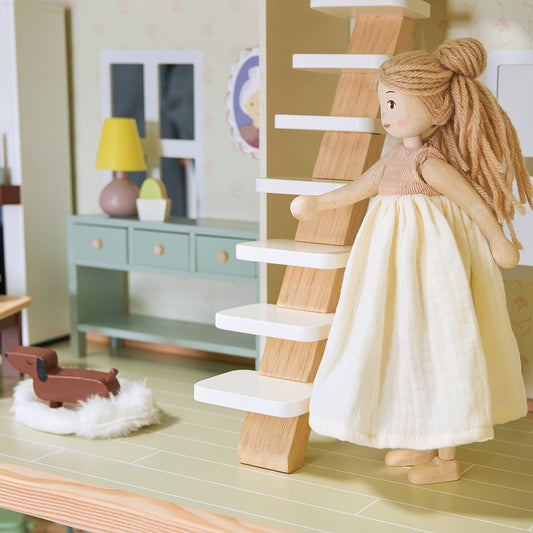 Papusa Ferne, din lemn premium - Ferne Wooden Doll - TL8881