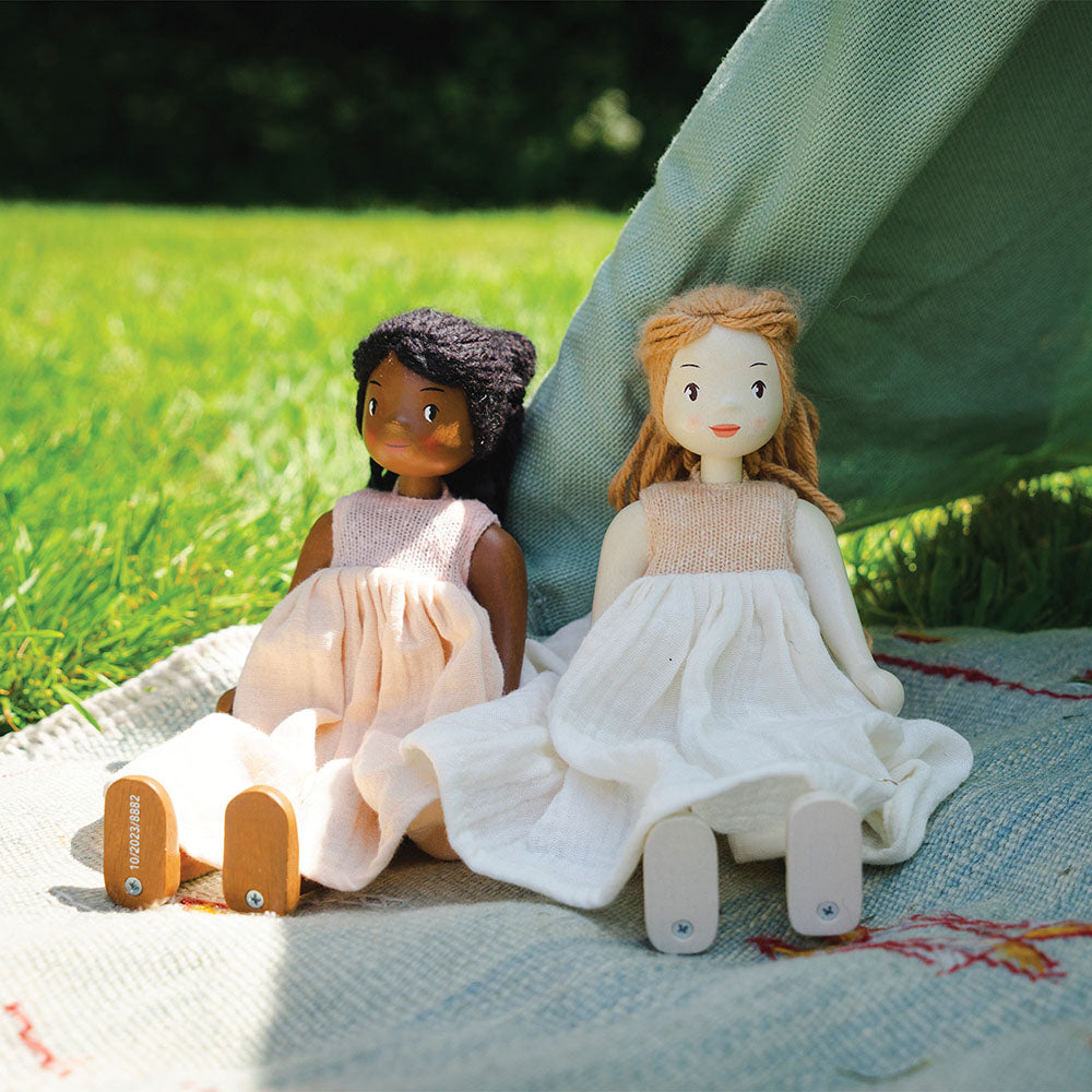 Papusa Ferne, din lemn premium - Ferne Wooden Doll - TL8881