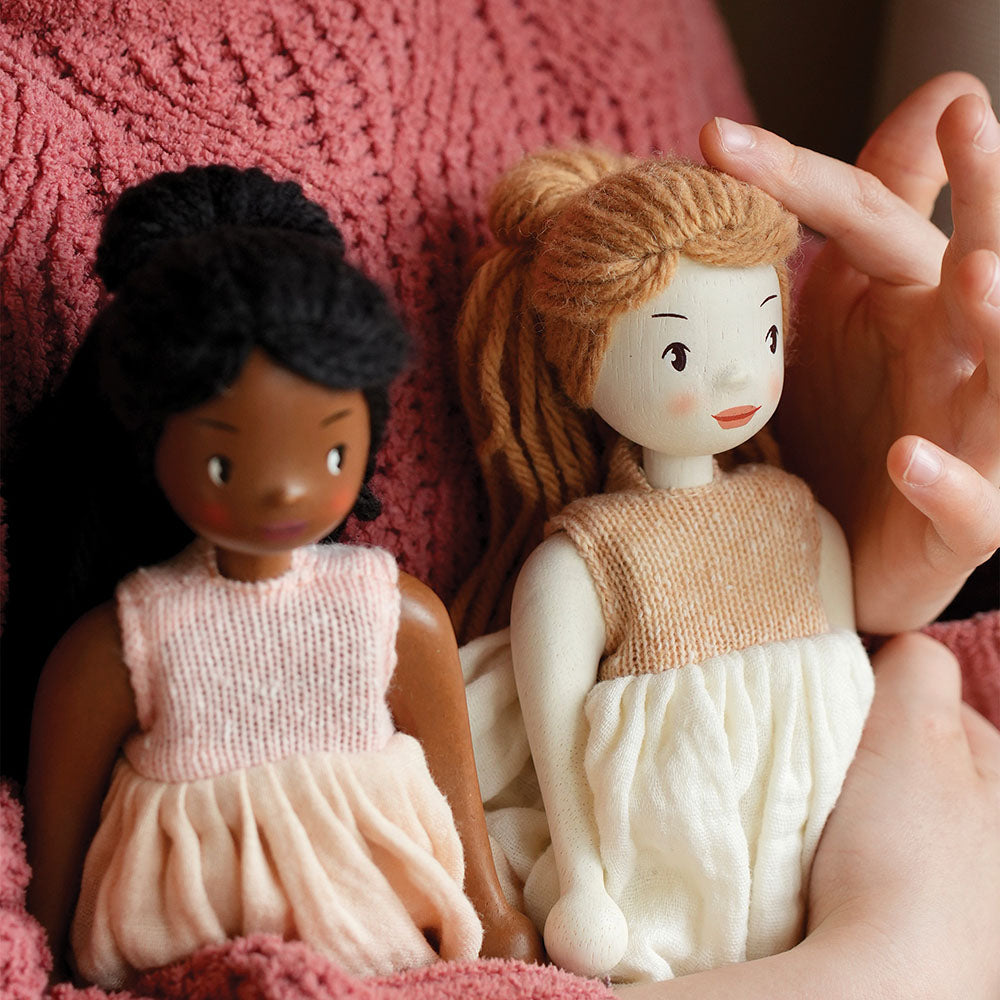 Papusa Ferne, din lemn premium - Ferne Wooden Doll - TL8881