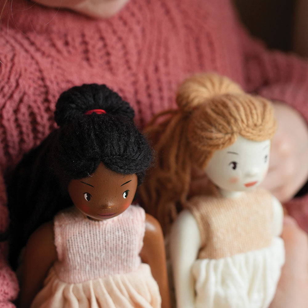 Papusa Ferne, din lemn premium - Ferne Wooden Doll - TL8881
