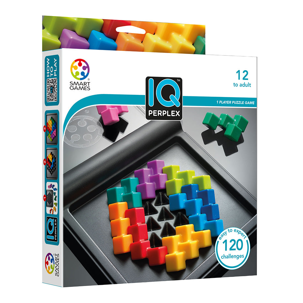 Smart Games - IQ Perplex, joc de logica cu 120 de provocari, 12+ ani, editie internationala