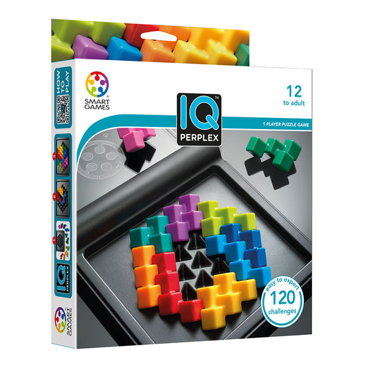 Smart Games - IQ Perplex, joc de logica cu 120 de provocari, 12+ ani, editie internationala